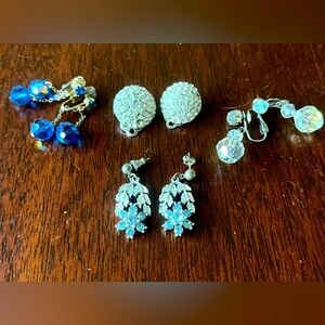 Vintage clip on earrings bundle